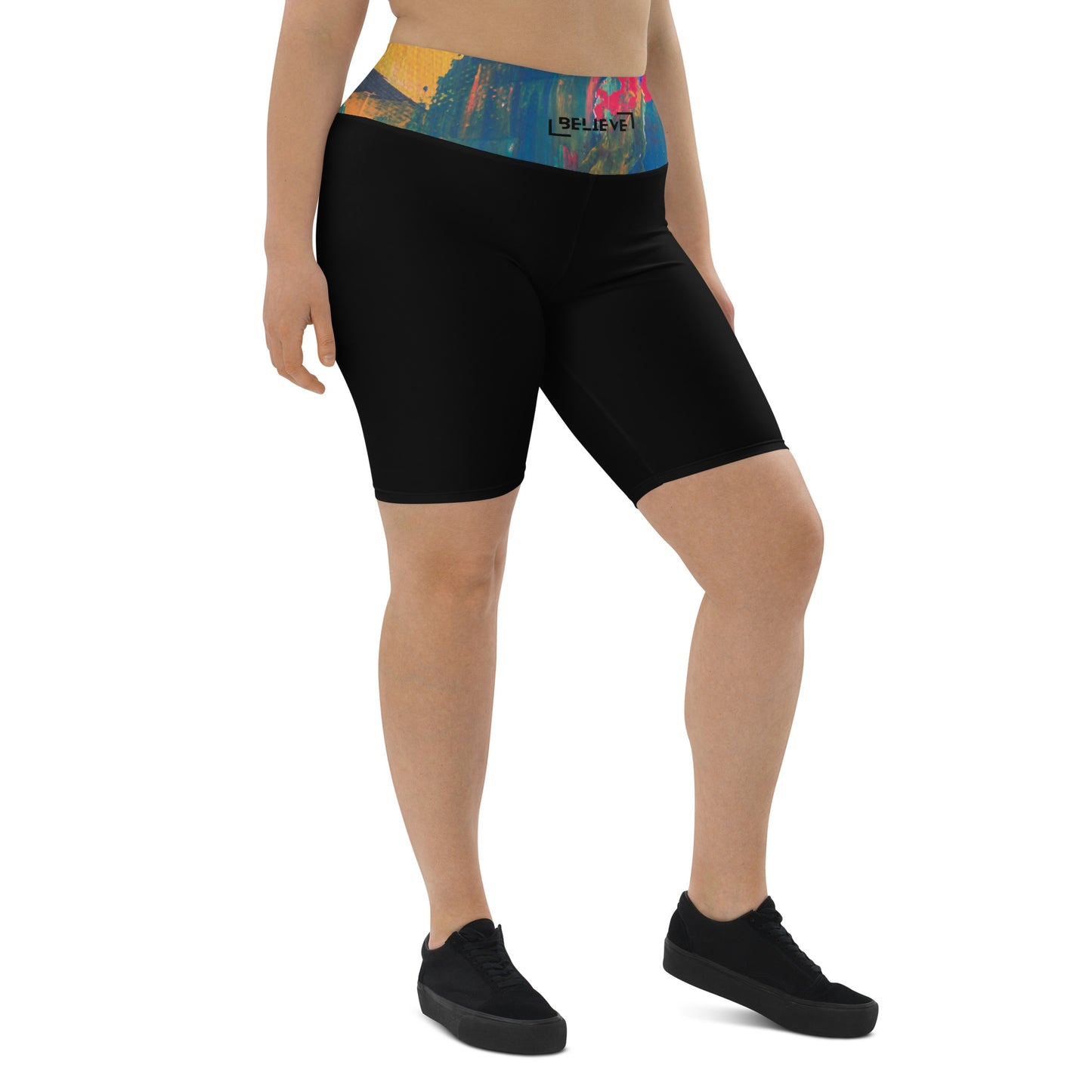 ISAN Black Biker Shorts