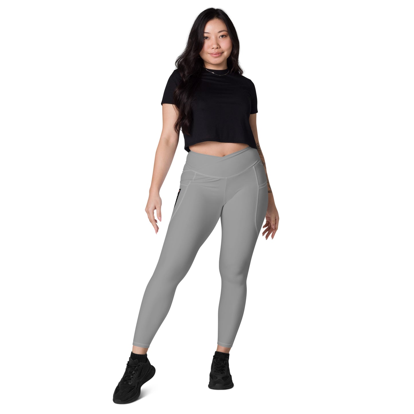 ISAN Crossover Womens Leggings With Pockets