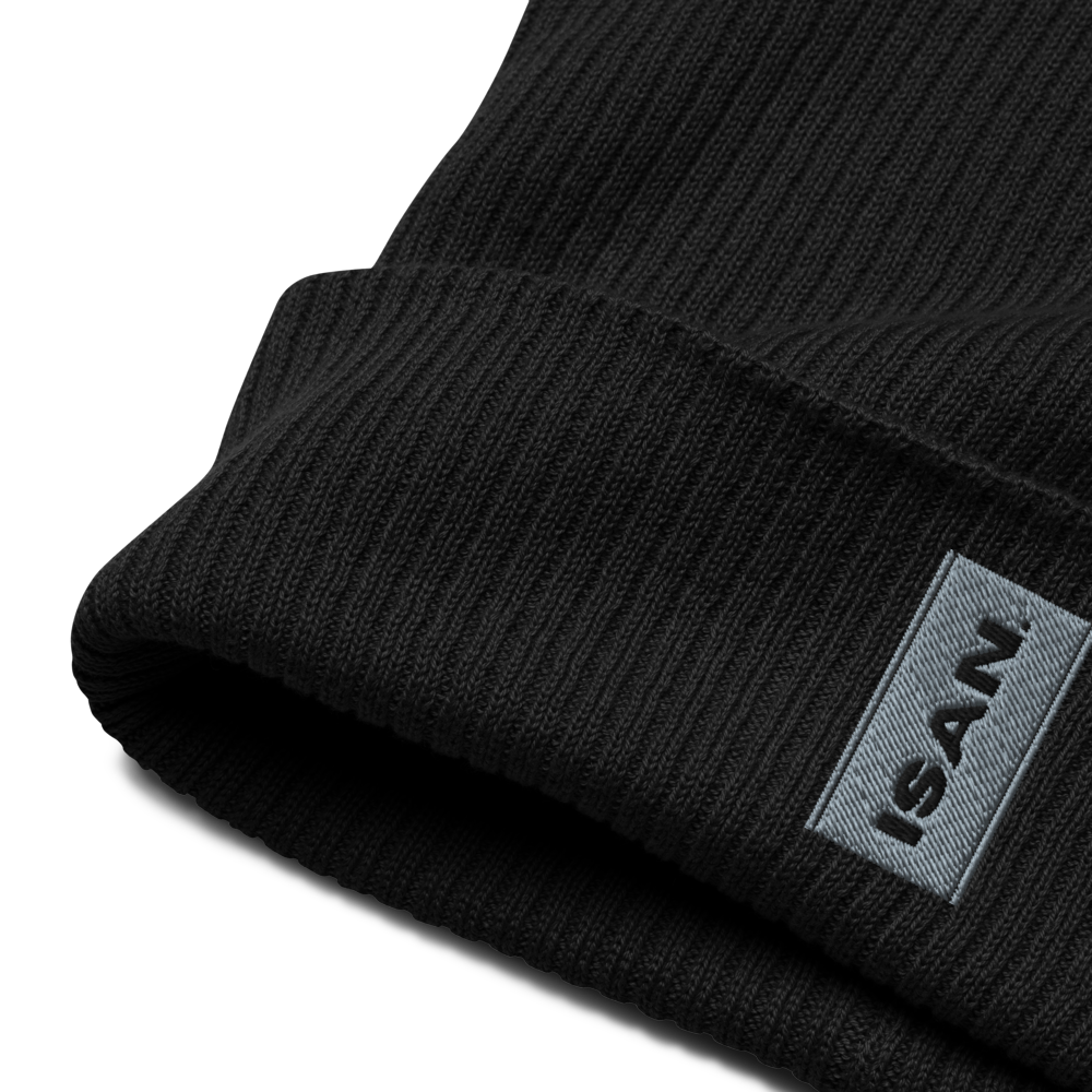 ISAN GREY Organic Ribbed Beanie