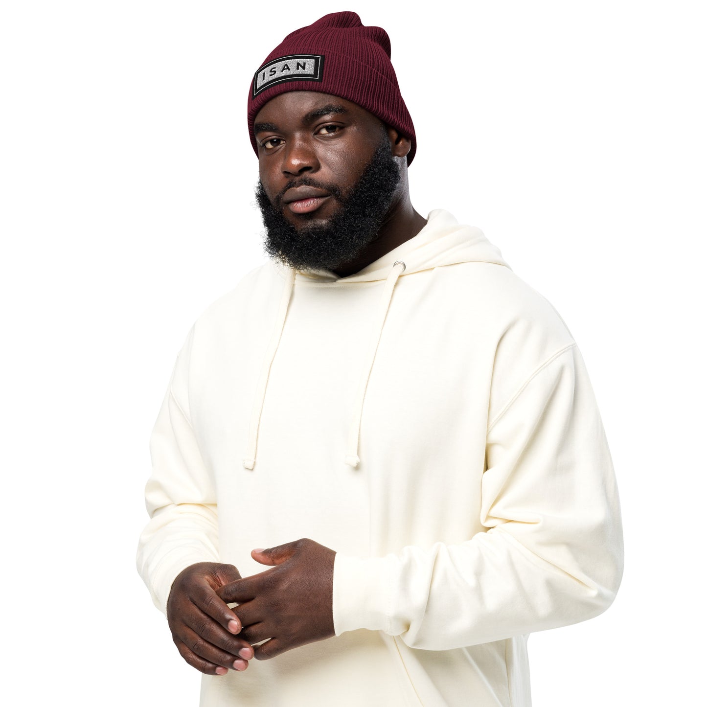 ISAN BOLD Organic Ribbed Beanie