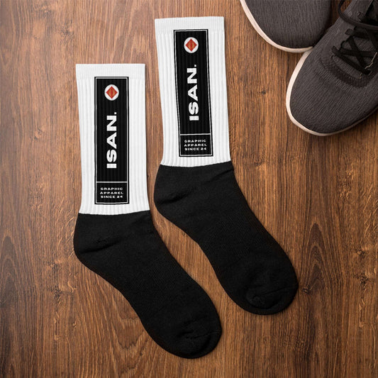 ISAN Black Graphic Socks Deeper Meaning Fall Collection 9917659_7290 ISAN Digital