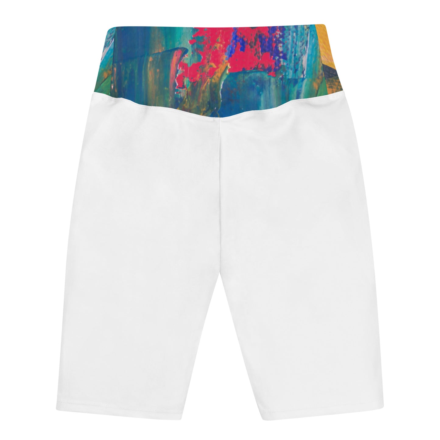 ISAN White Biker Shorts