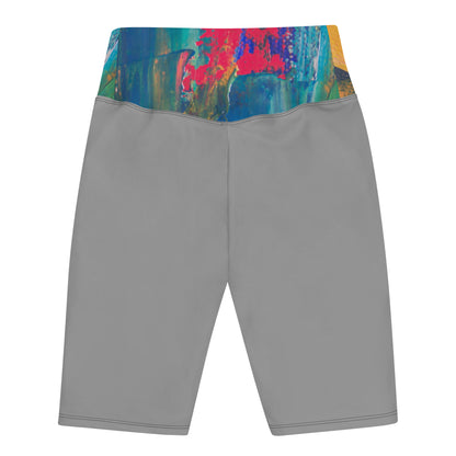 ISAN Grey Biker Shorts