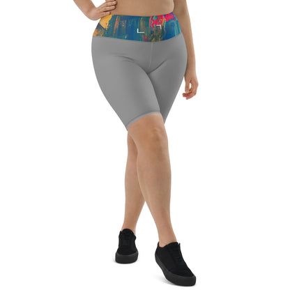 ISAN Grey Biker Shorts