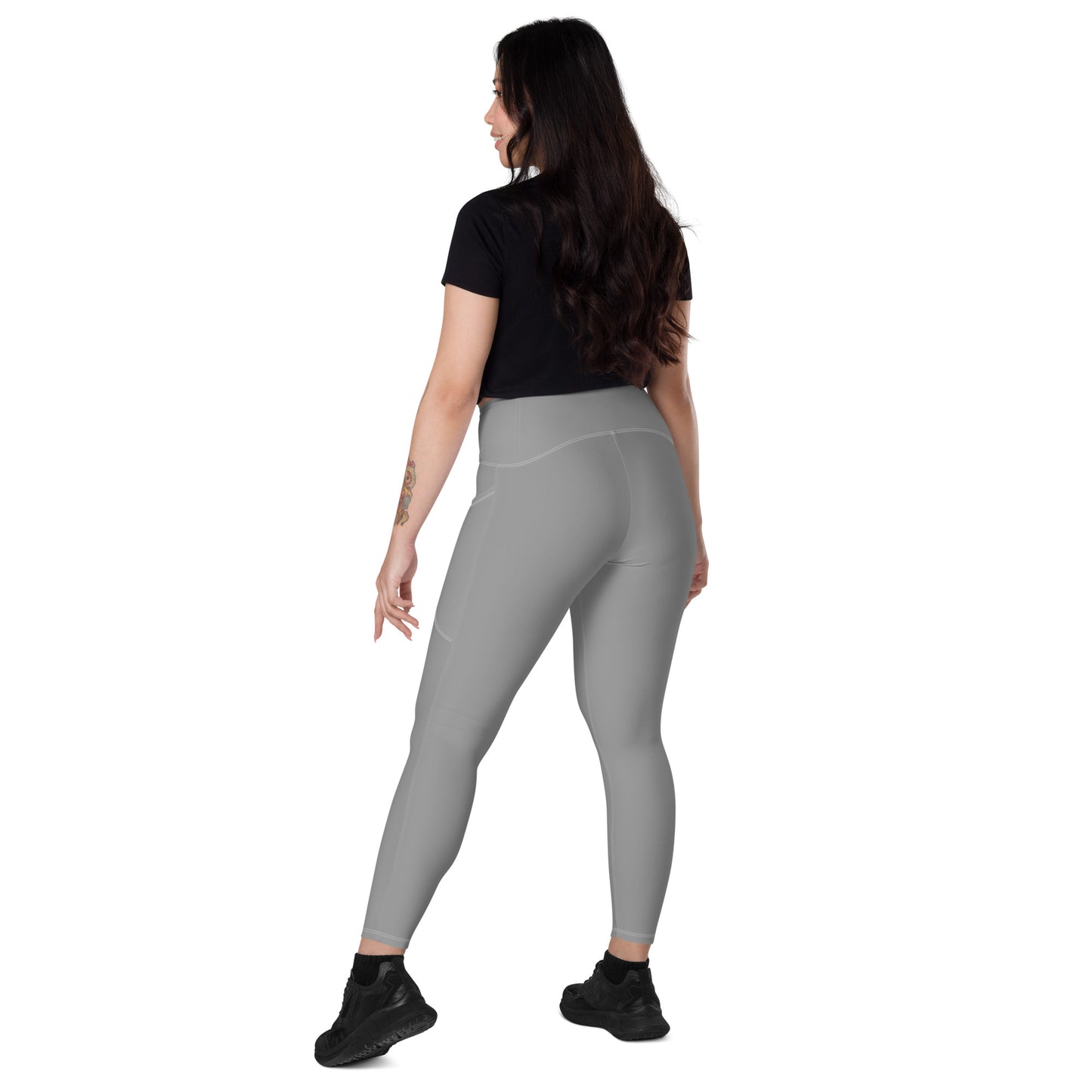 ISAN Crossover Womens Leggings With Pockets