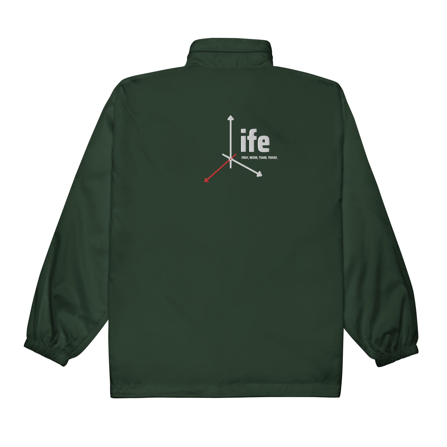 ISAN Unisex "LIFE" Windbreaker