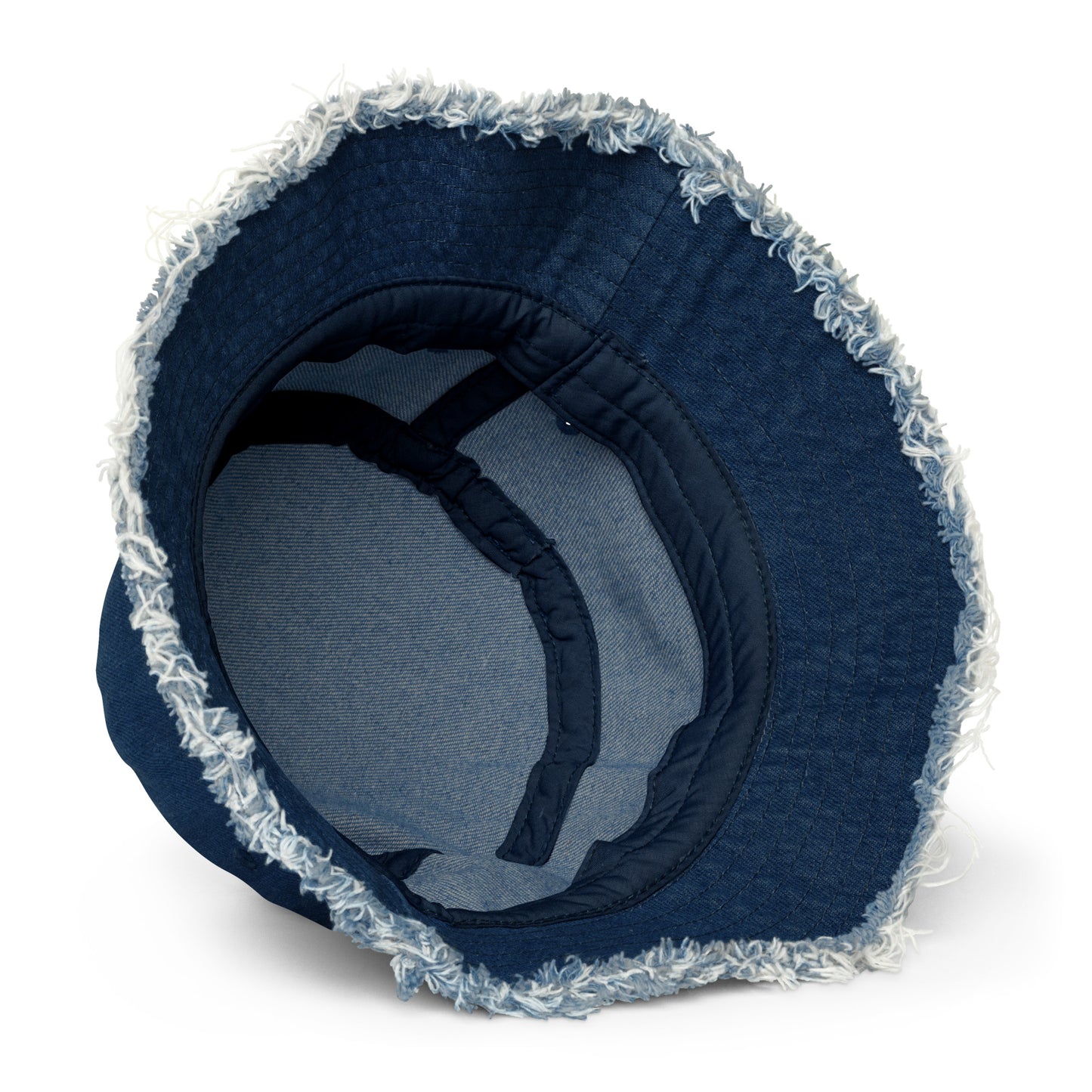 ISAN RN Distressed Denim Bucket Hat