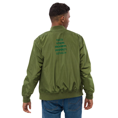 ISAN 5-Core Green Bomber Jacket