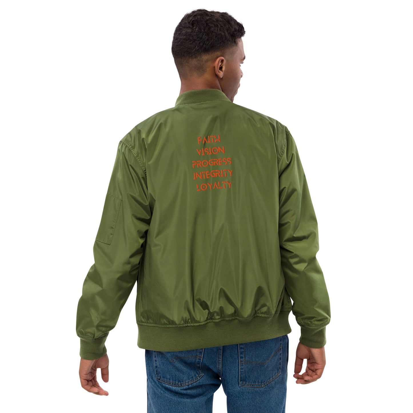 ISAN 5-Core Orange Bomber Jacket