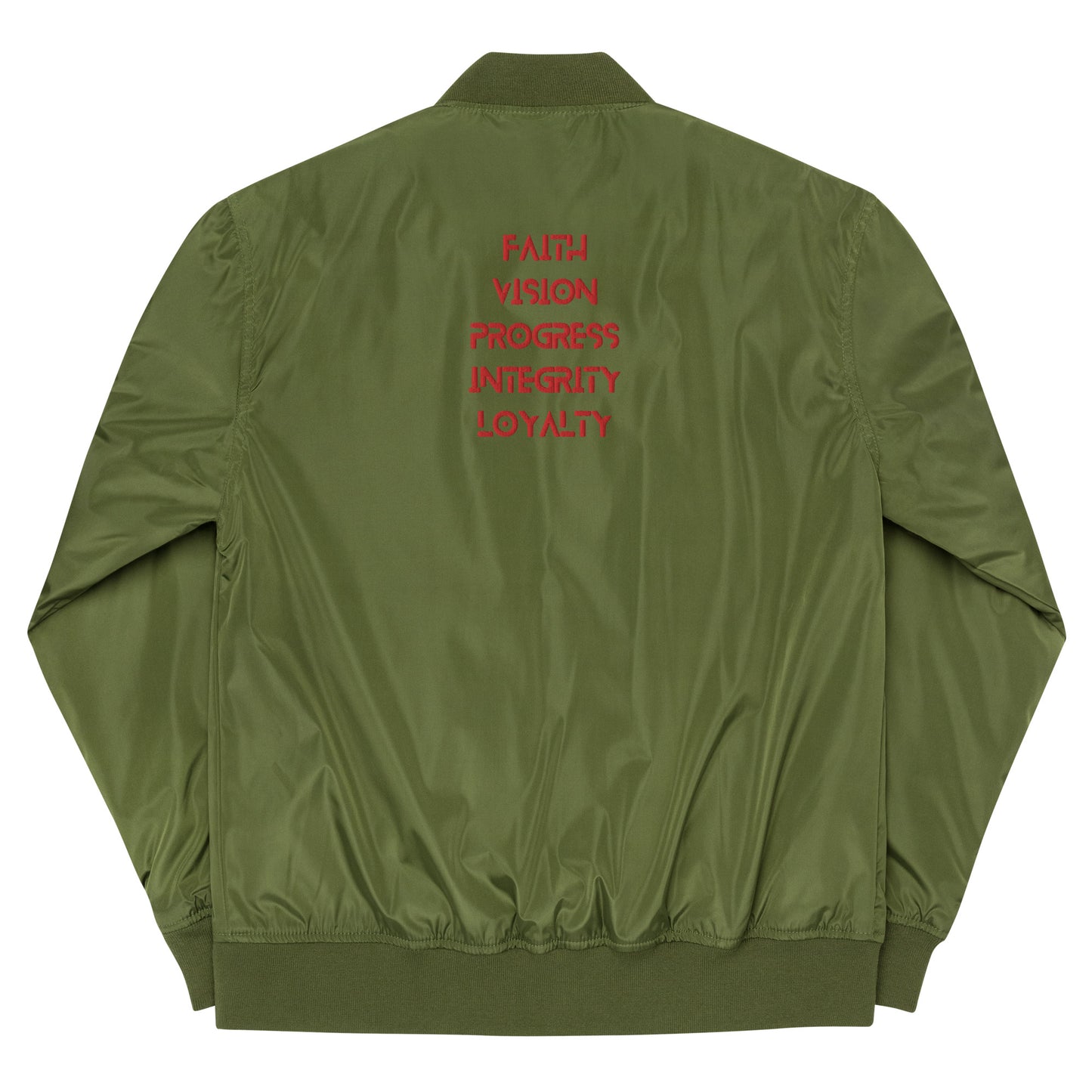 ISAN 5-Core Red Bomber Jacket