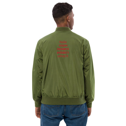 ISAN 5-Core Red Bomber Jacket