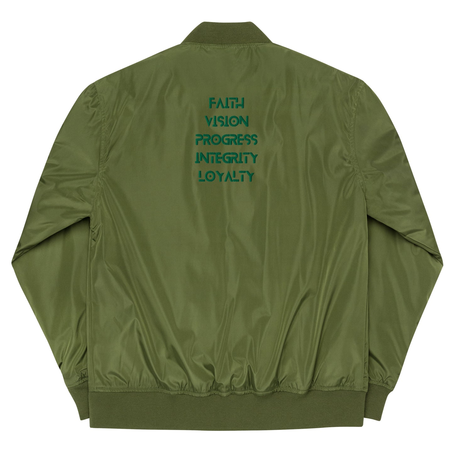 ISAN 5-Core Green Bomber Jacket