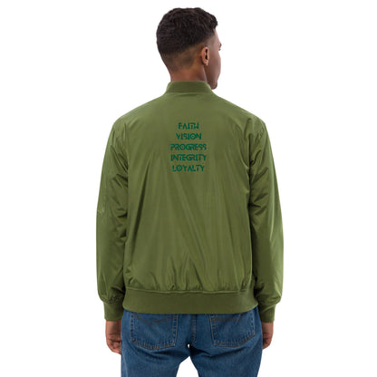 ISAN 5-Core Green Bomber Jacket