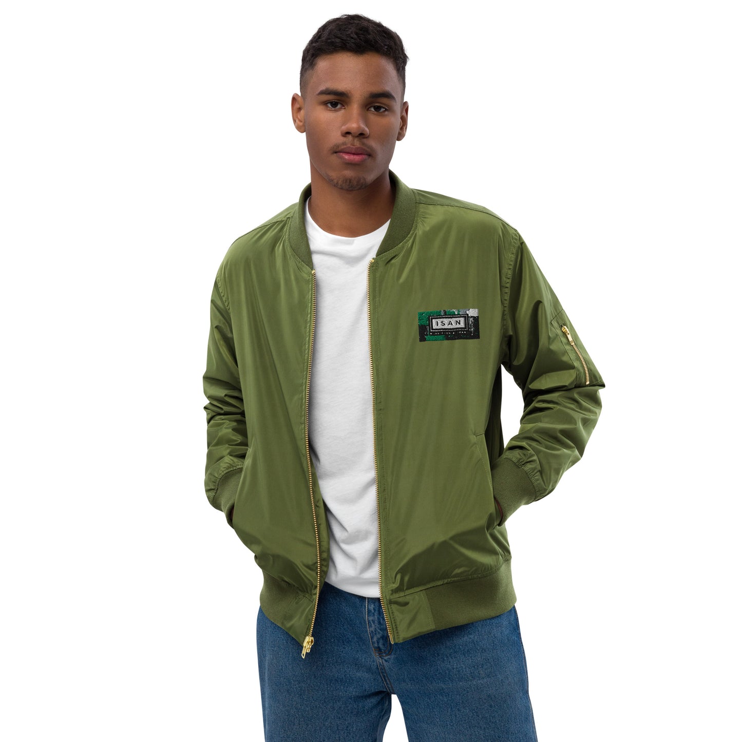 ISAN 5-Core Green Bomber Jacket