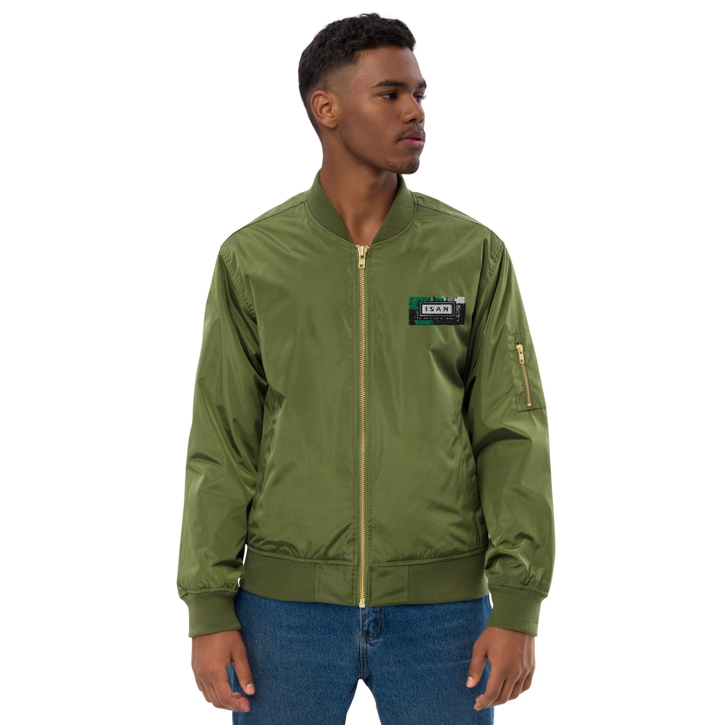 ISAN 5-Core Green Bomber Jacket