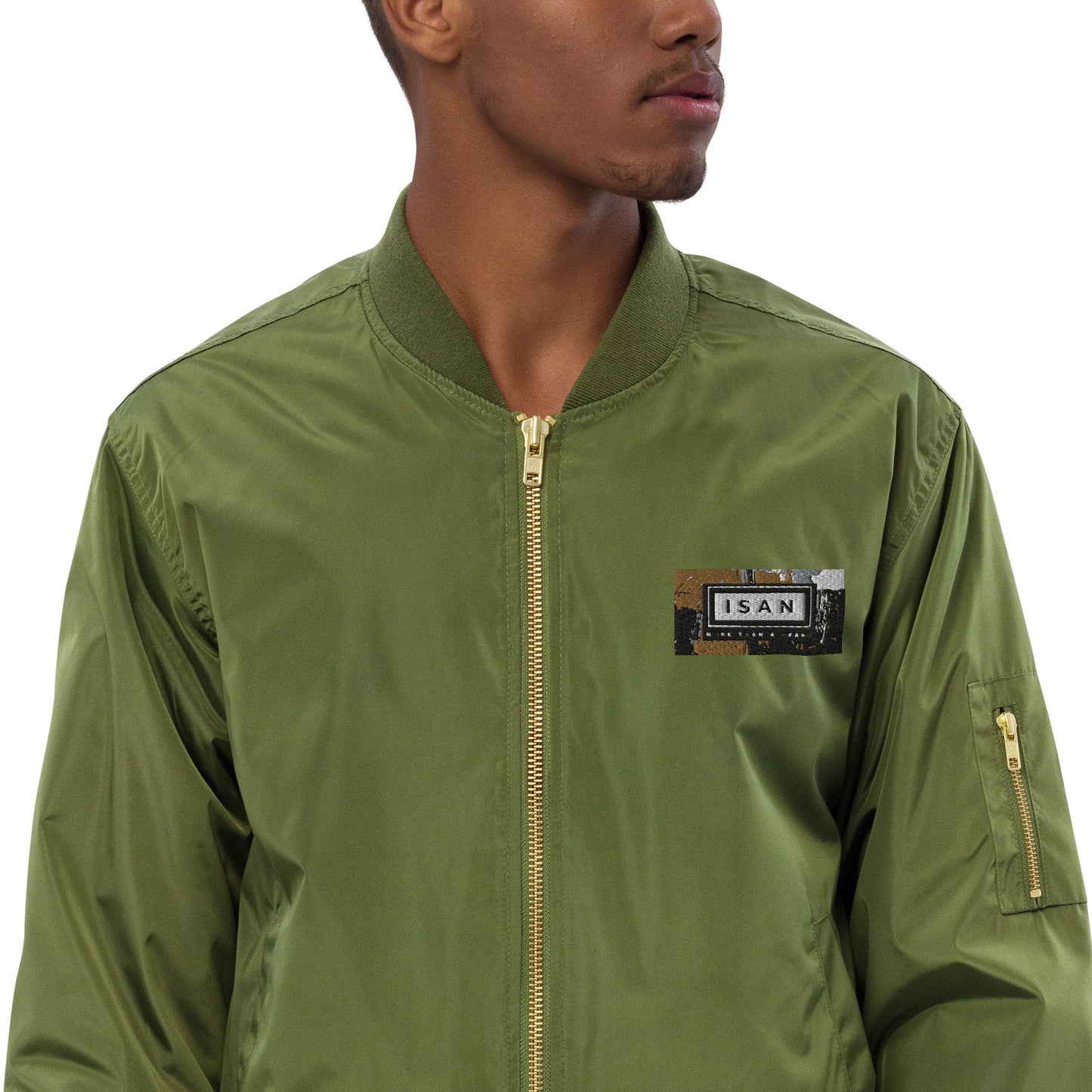 ISAN 5-Core Old Gold Bomber Jacket