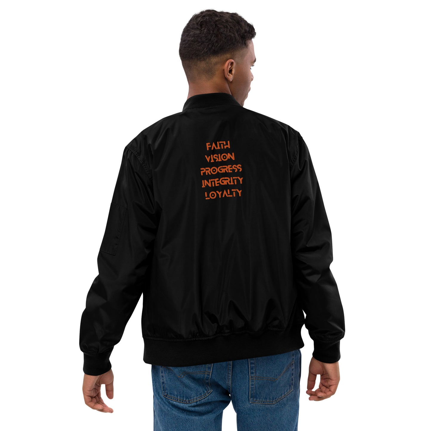 ISAN 5-Core Orange Bomber Jacket