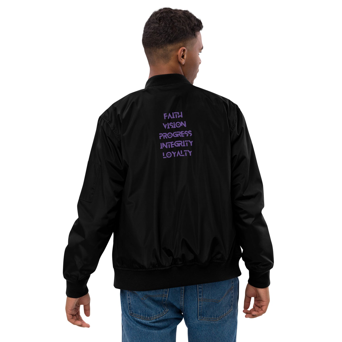 ISAN 5-Core Purple Bomber Jacket