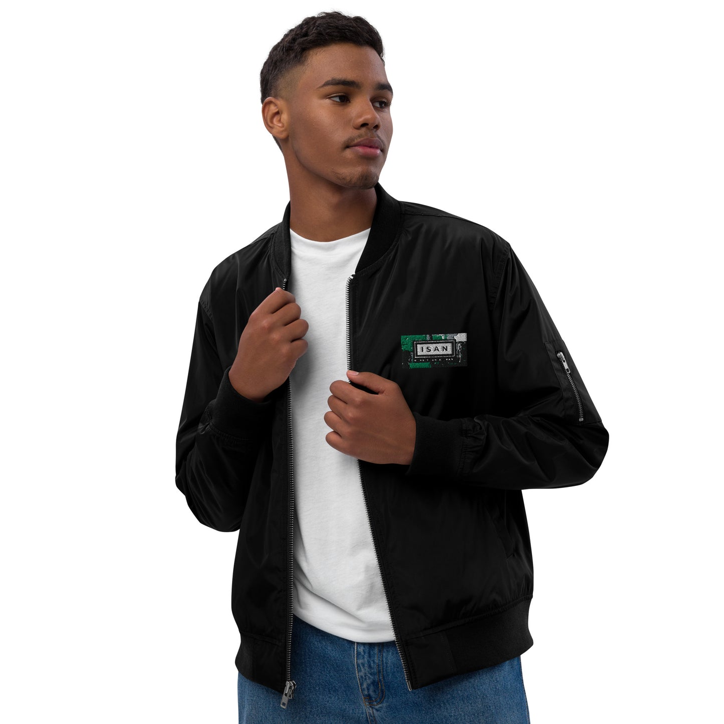 ISAN 5-Core Green Bomber Jacket