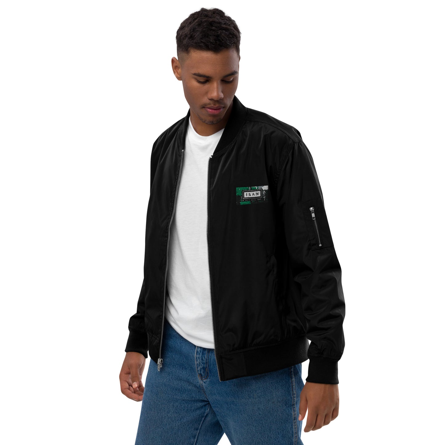 ISAN 5-Core Green Bomber Jacket