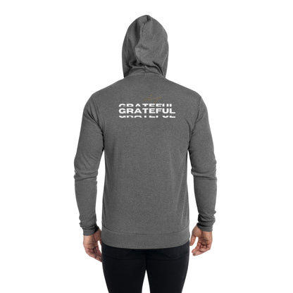 ISAN Unisex Grateful Zip Hoodie