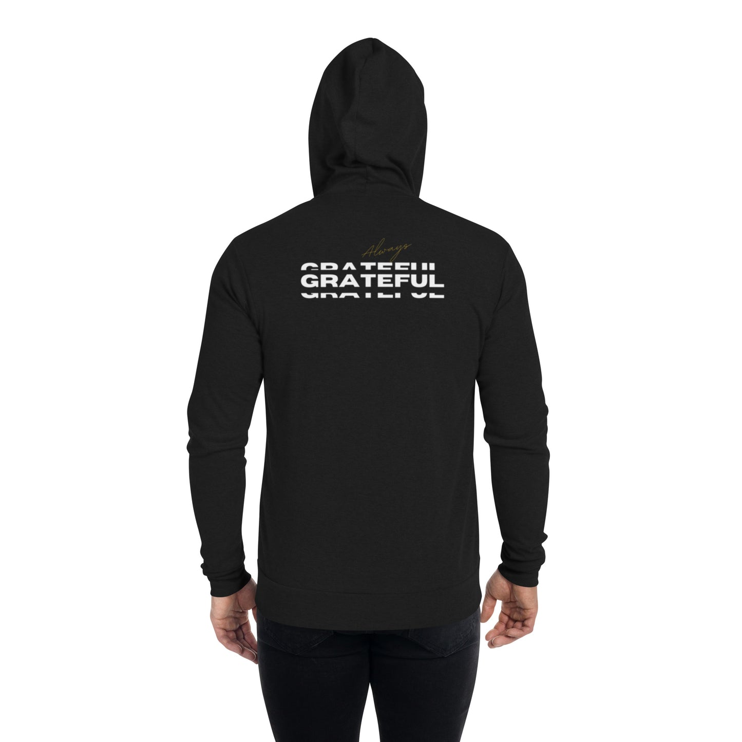 ISAN Unisex Grateful Zip Hoodie